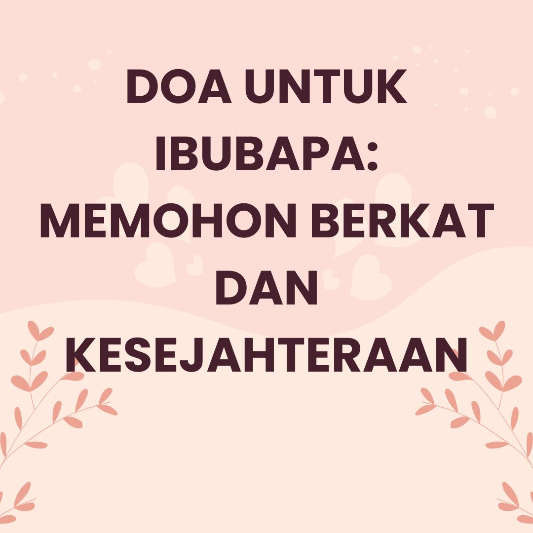 Doa Untuk Ibubapa